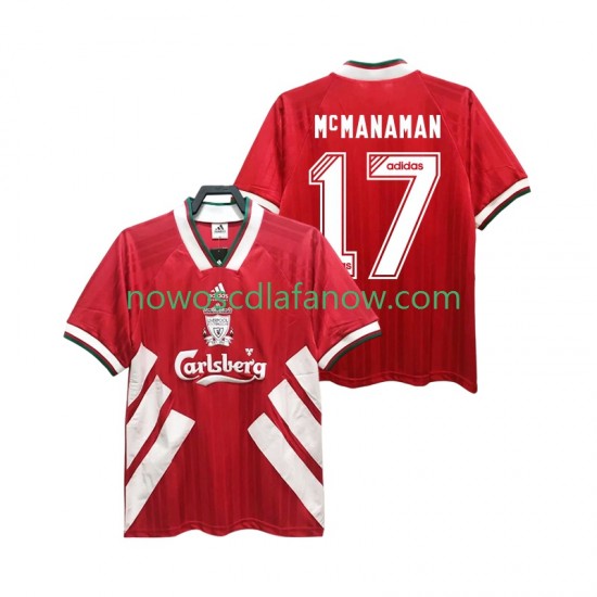 Koszulka Liverpool MCMANAMAN 17 1993 1995 Retro Męska Domowy Komplet Krótkie Rękawy