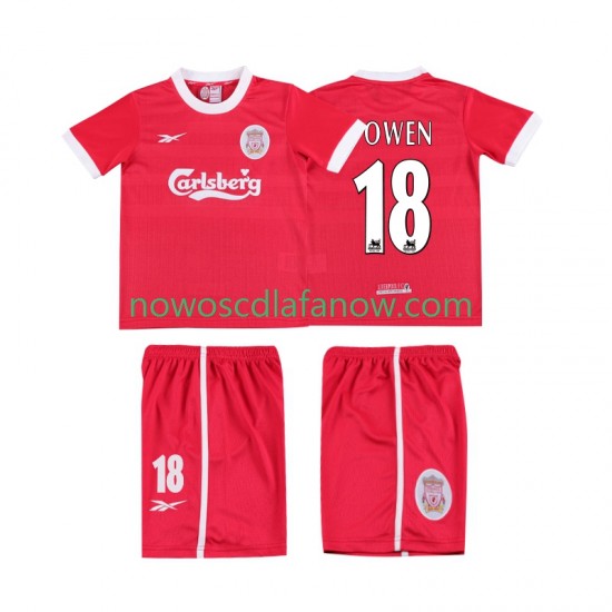 Koszulka Liverpool OWEN 18 LWP 1997 Retro Dziecięca Domowy Komplet 1998 Krótkie Rękawy