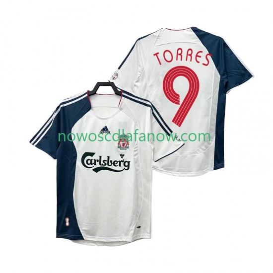 Koszulka Liverpool Torres 9 Retro Męska Wyjazdowy Komplet 2008 2006 Krótkie Rękawy