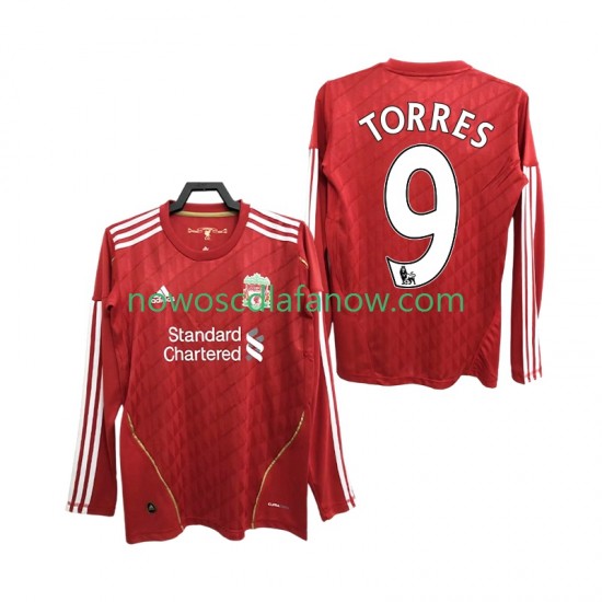 Koszulka Liverpool Torres 9 2012 Retro Męska Domowy Komplet 2010 Długie Rękawy