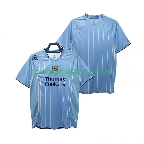 Koszulka Manchester City 2007 Retro Męska Domowy Komplet 2008 Krótkie Rękawy