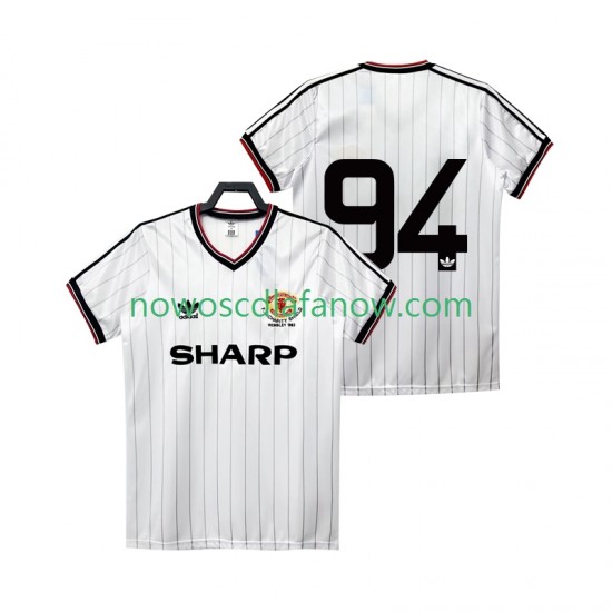 Koszulka Manchester United 94 1983 1984 Retro Męska Wyjazdowy Komplet Krótkie Rękawy