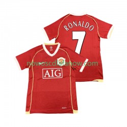 Koszulka Manchester United Cristiano Ronaldo 7 2007 Retro Męska Domowy Komplet 2006 Krótkie Rękawy
