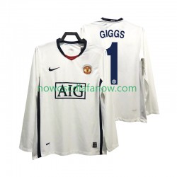 Koszulka Manchester United GIGGS 11 Premier League 2009 Retro Męska Wyjazdowy Komplet 2008 Długie Rękawy