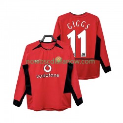 Koszulka Manchester United GIGGS 11 Retro Męska Domowy Komplet 2004 2002 Długie Rękawy