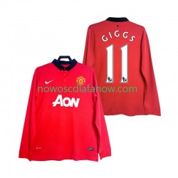 Koszulka Manchester United GIGGS 11 2013 2014 Retro Męska Domowy Komplet Długie Rękawy