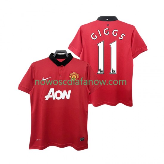 Koszulka Manchester United GIGGS 11 2013 2014 Retro Męska Domowy Komplet Krótkie Rękawy