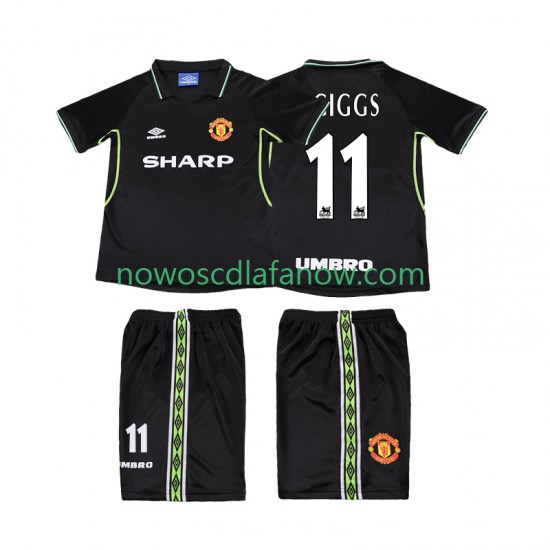 Koszulka Manchester United GIGGS 11 Retro Dziecięca Trzeci Komplet 1998 1999 Krótkie Rękawy