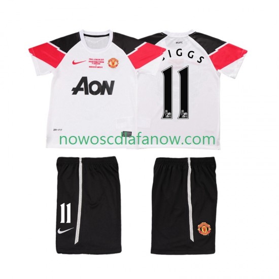 Koszulka Manchester United GIGGS 11 Champions League 2012 Retro Dziecięca Trzeci Komplet 2011 Krótkie Rękawy