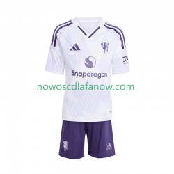 Koszulka Manchester United Dziecięca Wyjazdowy Komplet 2025-2026 Krótkie Rękawy