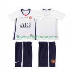 Koszulka Manchester United Champions League 2009 Retro Dziecięca Wyjazdowy Komplet 2008 Krótkie Rękawy