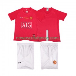 Koszulka Manchester United Champions League 2007 Retro Dziecięca Domowy Komplet 2008 Krótkie Rękawy