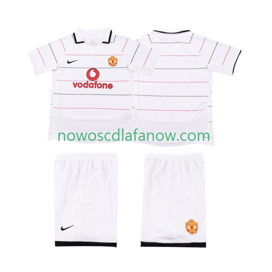 Koszulka Manchester United 2003 Retro Dziecięca Trzeci Komplet 2006 Krótkie Rękawy