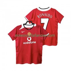 Koszulka Manchester United RONALDO 7 2005 Retro Męska Domowy Komplet 2006 Krótkie Rękawy