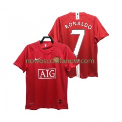 Koszulka Manchester United RONALDO 7 Premier League 2007 Retro Męska Domowy Komplet 2008 Krótkie Rękawy