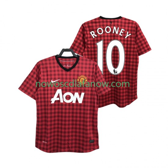 Koszulka Manchester United ROONEY 10 2012 2013 Retro Męska Domowy Komplet Krótkie Rękawy