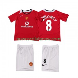 Koszulka Manchester United ROONEY 8 2005 Retro Dziecięca Domowy Komplet 2006 Krótkie Rękawy