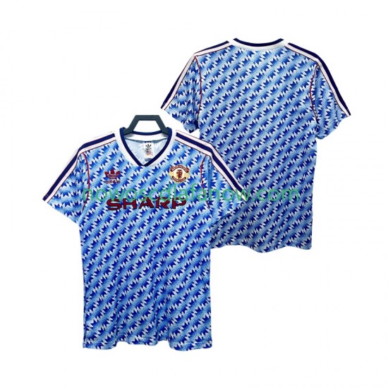 Koszulka Manchester United 1990 1992 Retro Męska Wyjazdowy Komplet Krótkie Rękawy