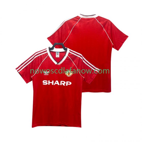 Koszulka Manchester United 1988 1990 Retro Męska Domowy Komplet Krótkie Rękawy