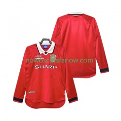 Koszulka Manchester United 2000 Retro Męska Domowy Komplet 1999 Długie Rękawy