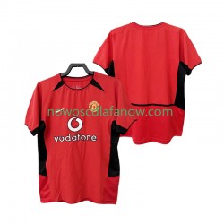 Koszulka Manchester United Retro Męska Domowy Komplet 2004 2002 Krótkie Rękawy