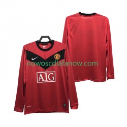 Koszulka Manchester United 2009 Retro Męska Domowy Komplet 2010 Długie Rękawy