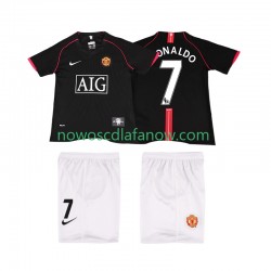 Koszulka Manchester United Ronaldo 7 2007 Retro Dziecięca Wyjazdowy Komplet 2008 Krótkie Rękawy