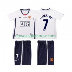 Koszulka Manchester United Ronaldo 7 Champions League 2009 Retro Dziecięca Wyjazdowy Komplet 2008 Krótkie Rękawy