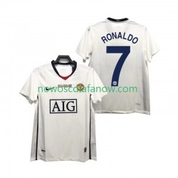 Koszulka Manchester United Ronaldo 7 Champions League 2009 Retro Męska Wyjazdowy Komplet 2008 Krótkie Rękawy