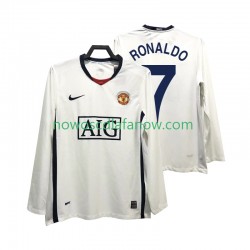 Koszulka Manchester United Ronaldo 7 Premier League 2009 Retro Męska Wyjazdowy Komplet 2008 Długie Rękawy