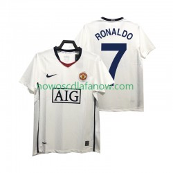 Koszulka Manchester United Ronaldo 7 Premier League 2009 Retro Męska Wyjazdowy Komplet 2008 Krótkie Rękawy