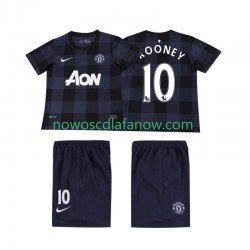 Koszulka Manchester United Rooney 10 2013 2014 Retro Dziecięca Wyjazdowy Komplet Krótkie Rękawy