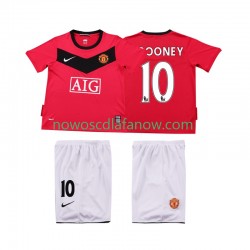 Koszulka Manchester United Rooney 10 2009 Retro Dziecięca Domowy Komplet 2010 Krótkie Rękawy