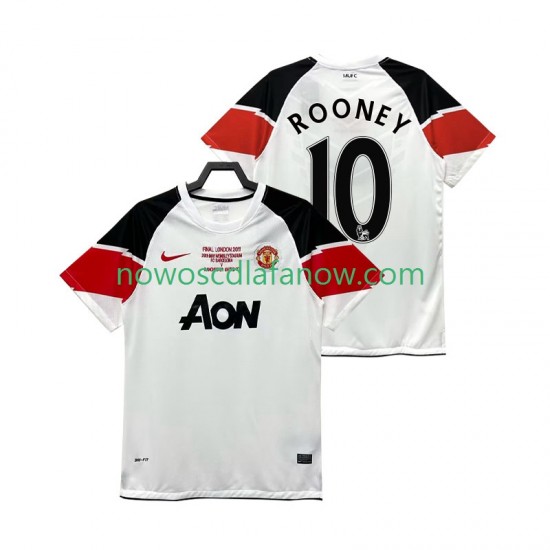 Koszulka Manchester United Rooney 10 Champions League 2012 Retro Męska Trzeci Komplet 2011 Krótkie Rękawy