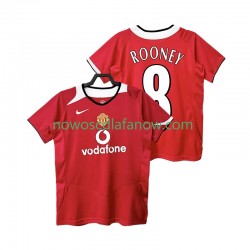 Koszulka Manchester United Rooney 8 2005 Retro Męska Domowy Komplet 2006 Krótkie Rękawy