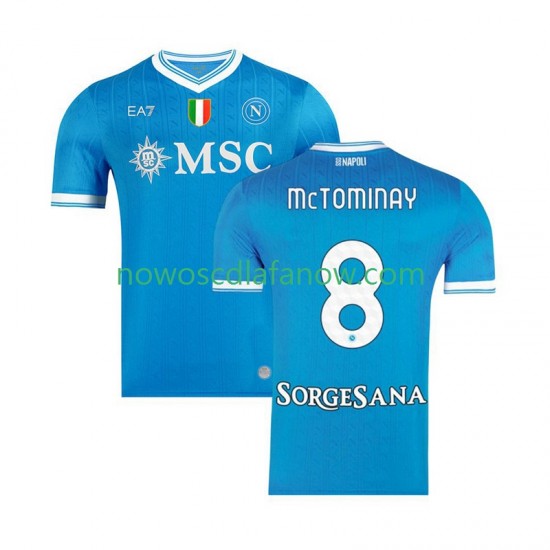 Koszulka Napoli Scott McTominay 8 Męska Domowy Komplet 2025-2026 Krótkie Rękawy