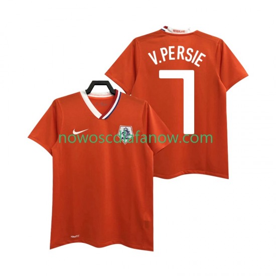 Koszulka Reprezentacja Holandii Robin van Persie 7 Retro Męska Domowy Komplet 2008 Krótkie Rękawy