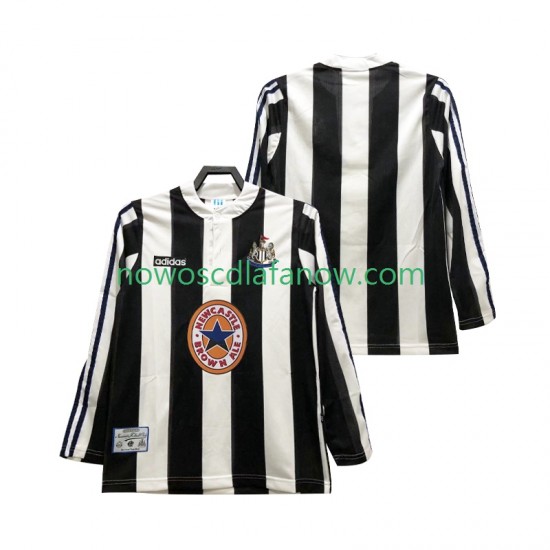 Koszulka Newcastle United 1995 1997 Retro Męska Domowy Komplet Długie Rękawy