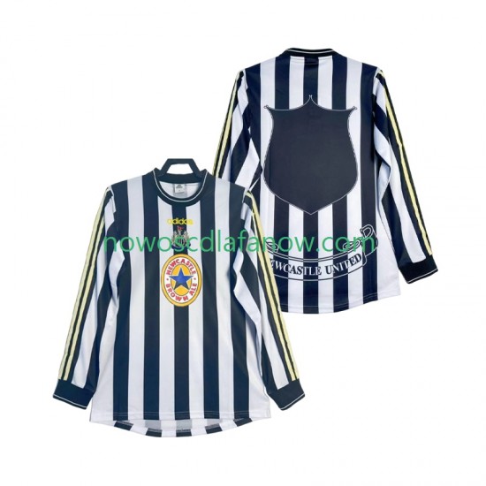 Koszulka Newcastle United 1997 Retro Męska Domowy Komplet 1999 Długie Rękawy