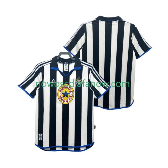 Koszulka Newcastle United 2000 Retro Męska Domowy Komplet 1999 Krótkie Rękawy