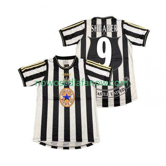 Koszulka Newcastle United SHEARER 9 1997 Retro Męska Domowy Komplet 1999 Krótkie Rękawy