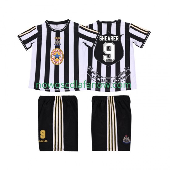 Koszulka Newcastle United SHEARER 9 1997 Retro Dziecięca Domowy Komplet 1999 Krótkie Rękawy