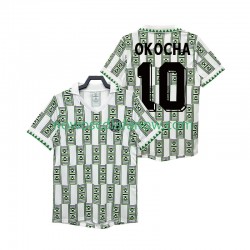 Koszulka Reprezentacja Nigerii OKOCHA 10 Retro Męska Wyjazdowy Komplet 1994 Krótkie Rękawy