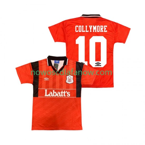 Koszulka Nottingham Forest COLLYMORE 10 1995 Retro Męska Domowy Komplet 1994 Krótkie Rękawy