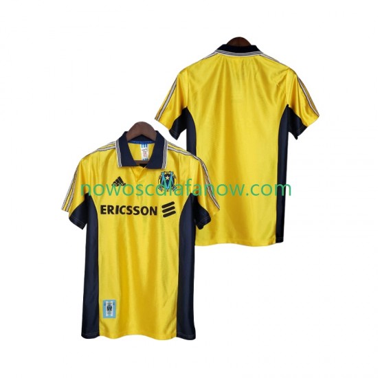 Koszulka Olympique Marsylia Retro Męska Trzeci Komplet 1998 1999 Krótkie Rękawy