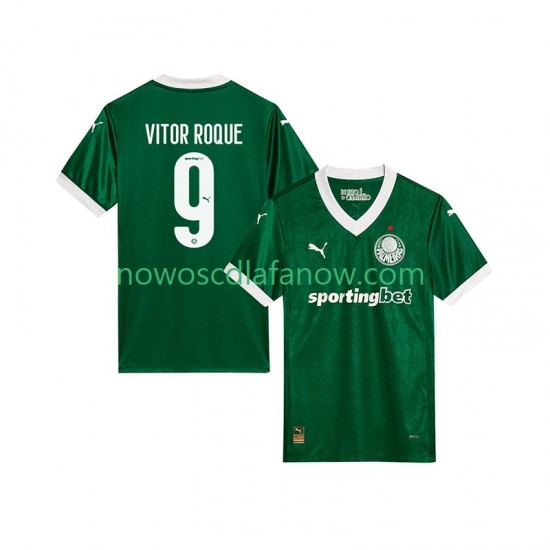 Koszulka Palmeiras Vitor Roque 9 Męska Domowy Komplet 2025-2026 Krótkie Rękawy