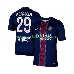 Koszulka Paris Saint-Germain Bradley Barcola 29 Męska Domowy Komplet 2025-2026 Krótkie Rękawy