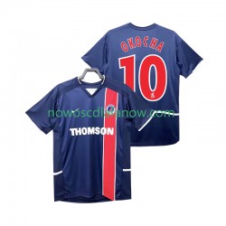 Koszulka Paris Saint-Germain OKOCHA 10 2003 Retro Męska Domowy Komplet 2002 Krótkie Rękawy