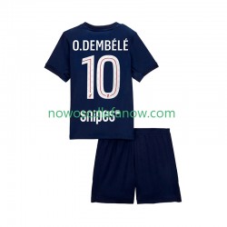 Koszulka Paris Saint-Germain Ousmane Dembele 10 Dziecięca Domowy Komplet 2025-2026 Krótkie Rękawy