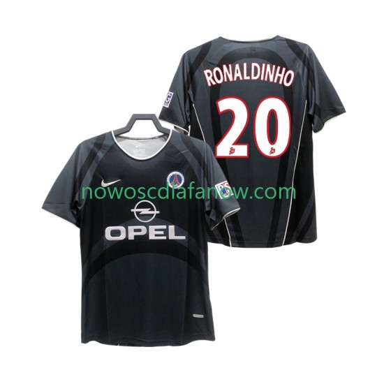 Koszulka Paris Saint-Germain RONALDINHO 20 2001 Retro Męska Trzeci Komplet 2002 Krótkie Rękawy